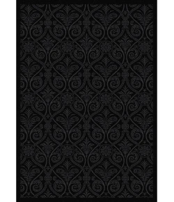 Joy Carpets Any Day Matinee Black Damascus 10ft.9in. x 13ft.2in. Rect. Rug