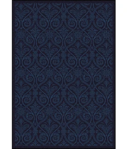 Joy Carpets Any Day Matinee Navy Damascus 10ft.9in. x 13ft.2in. Rect. Rug