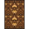 Joy Carpets Any Day Matinee Brown Deco Strobe 10ft.9in. x 13ft.2in. Rect. Rug