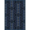 Joy Carpets Any Day Matinee Blue Deco Ticket 10ft.9in. x 13ft.2in. Rect. Rug