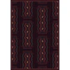Joy Carpets Any Day Matinee Burgundy Deco Ticket 3ft.10in. x 5ft.4in. Rect. Rug