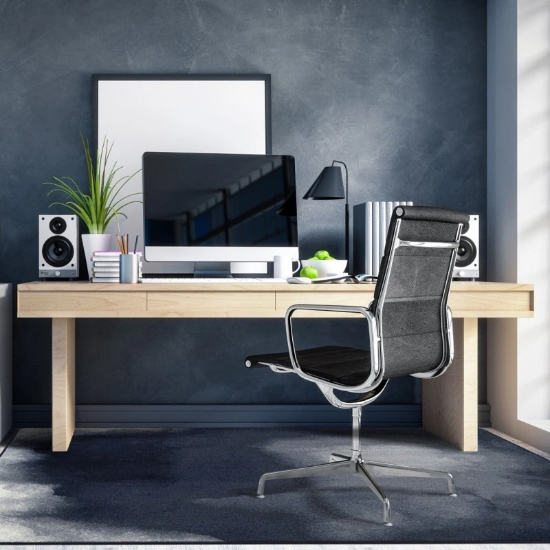 Joy Carpets WorkSpace Blue Deep End 7ft.8in. x 10ft.9in. Rect. Rug