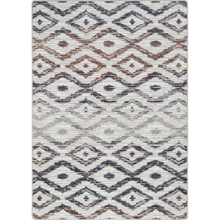 Joy Carpets Kid Essentials Sunset Diamond Oasis 3ft. 10in. x 5ft. 4in. Rect. Rug