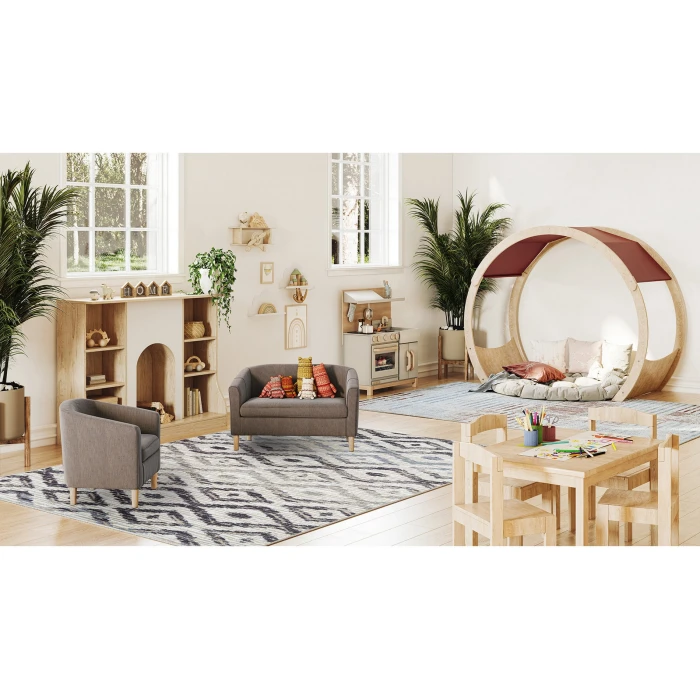 Joy Carpets Kid Essentials Twilight Diamond Oasis 7ft. 8in. x 10ft. 9in. Rect. Rug