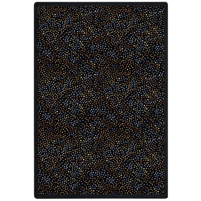 Joy Carpets Kaleidoscope Gold Dots Aglow 3ft.10in. x 5ft.4in. Rect. Rug