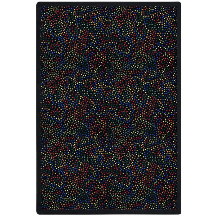 Joy Carpets Kaleidoscope Multi Dots Aglow 5ft.4in. x 7ft.8in. Rect. Rug