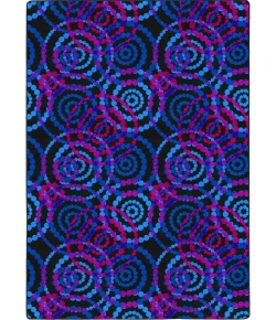 Joy Carpets Neon Lights Fluorescent Dottie 12ft. x 7ft.6in. Rect. Rug