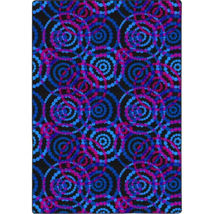 Joy Carpets Neon Lights Fluorescent Dottie 12ft. x 18ft. Rect. Rug