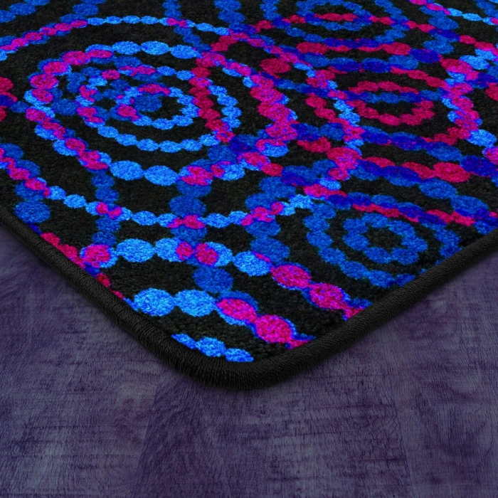 Joy Carpets Neon Lights Fluorescent Dottie 12ft. x 18ft. Rect. Rug