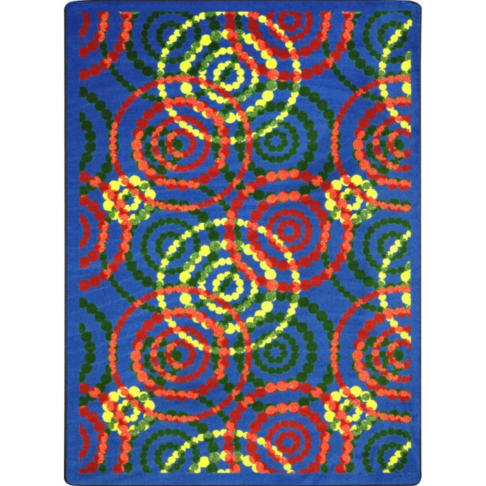 Joy Carpets Kid Essentials Rainbow Dottie 10ft.9in. x 13ft.2in. Rect. Rug