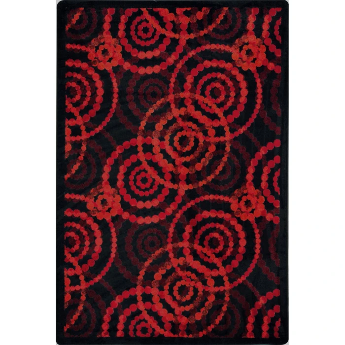 Joy Carpets Kid Essentials Ruby Dottie 7ft.8in. x 10ft.9in. Rect. Rug