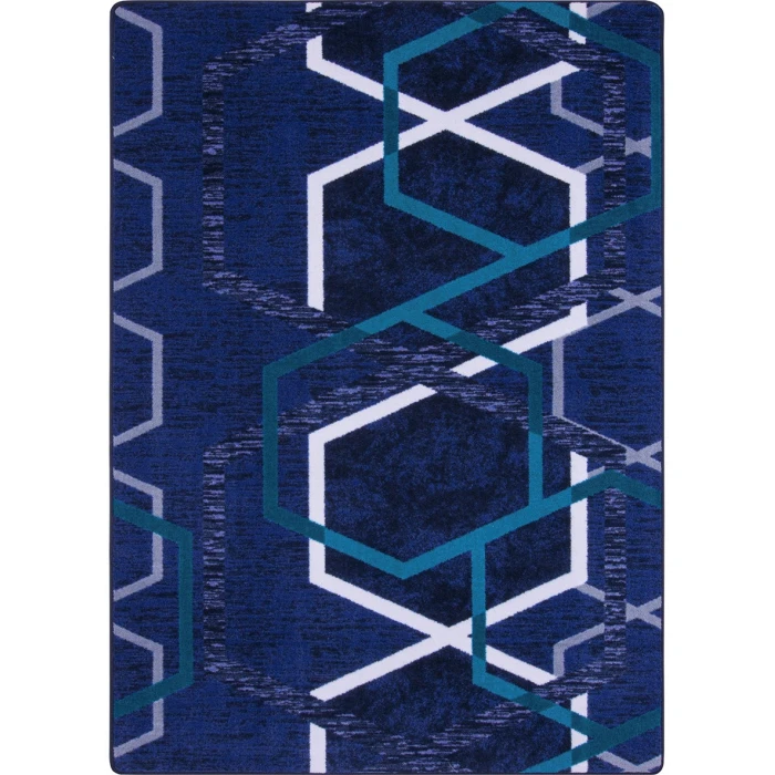 Joy Carpets First Take Violet Double Helix 5ft.4in. x 7ft.8in. Rect. Rug
