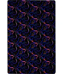 Joy Carpets Neon Lights Fluorescent Dynamo 12ft. x 7ft.6in. Rect. Rug