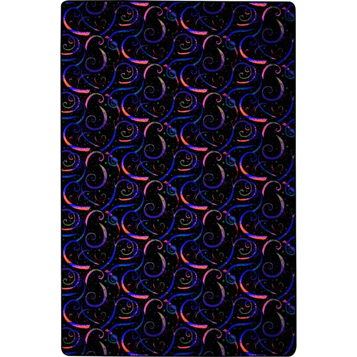 Joy Carpets Neon Lights Fluorescent Dynamo 6ft. x 6ft. Rect. Rug