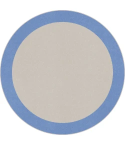 Joy Carpets Kid Essentials Light Blue Easy Going 7ft.7in. Round Rug