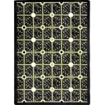 Joy Carpets Kaleidoscope Black Electrode 7ft.8in. x 10ft.9in. Rect. Rug