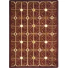 Joy Carpets Kaleidoscope Burgundy Electrode 5ft.4in. x 7ft.8in. Rect. Rug