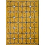 Joy Carpets Kaleidoscope Gold Electrode 7ft.8in. x 10ft.9in. Rect. Rug
