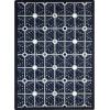 Joy Carpets Kaleidoscope Navy Electrode 7ft.8in. x 10ft.9in. Rect. Rug