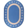 Joy Carpets Kid Essentials Seaside Endless Alphabet 10ft.9in. x 13ft.2in. Oval Rug