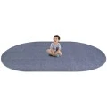 Joy Carpets Kid Essentials Glacier Blue Endurance 12ft. x 12ft. Square Rug