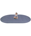 Joy Carpets Kid Essentials Glacier Blue Endurance 6ft. x 6ft. Square Rug