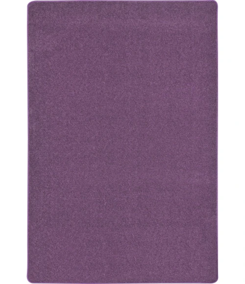 Joy Carpets Kid Essentials Purple Endurance 6ft. x 9ft. Oval Rug
