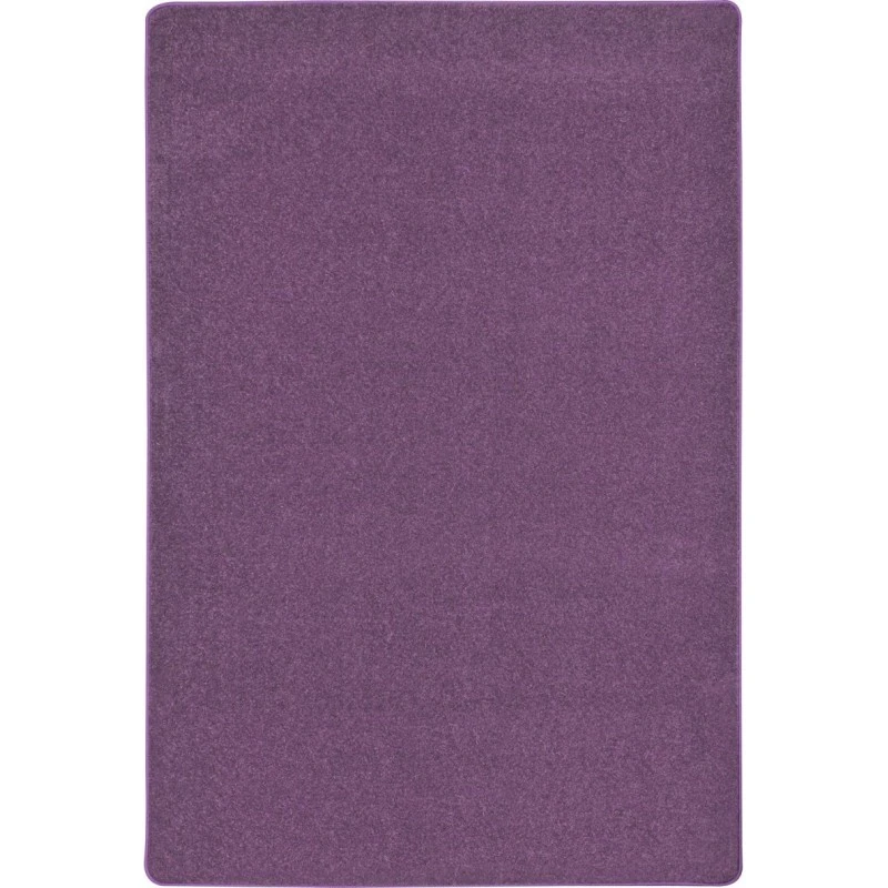 Joy Carpets Kid Essentials Purple Endurance 12ft. x 7ft.6in. Oval Rug