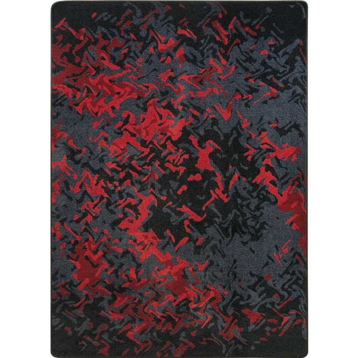 Joy Carpets Kid Essentials Ruby Eruption 3ft. 10in. x 5ft. 4in. Rect. Rug