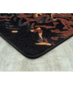 Joy Carpets Kid Essentials Tangerine Eruption 7ft. 8in. x 10ft. 9in. Rect. Rug