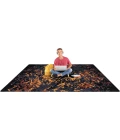 Joy Carpets Kid Essentials Tangerine Eruption 7ft. 8in. x 10ft. 9in. Rect. Rug