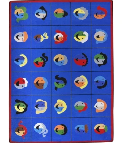 Joy Carpets Kid Essentials Multi Faces & Places 10ft.9in. x 13ft.2in. Rect. Rug