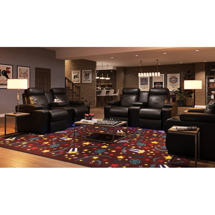 Joy Carpets Any Day Matinee Burgundy Feature Film 10ft. 9in. x 13ft. 2in. Rect. Rug