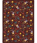 Joy Carpets Any Day Matinee Burgundy Feature Film 10ft. 9in. x 13ft. 2in. Rect. Rug