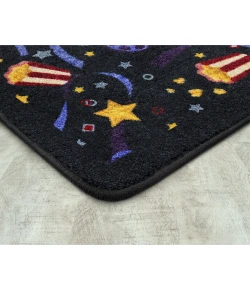 Joy Carpets Any Day Matinee Charcoal Feature Film 10ft. 9in. x 13ft. 2in. Rect. Rug