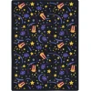 Joy Carpets Any Day Matinee Charcoal Feature Film 10ft. 9in. x 13ft. 2in. Rect. Rug