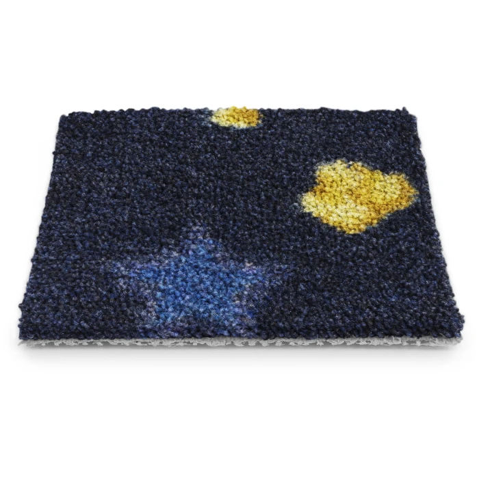 Joy Carpets Any Day Matinee Navy Feature Film 3ft. 10in. x 5ft. 4in. Rect. Rug
