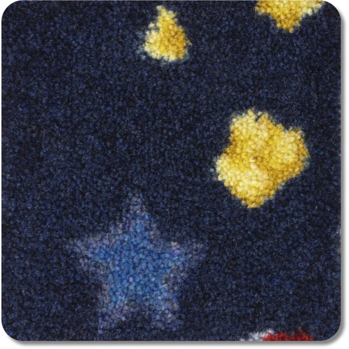 Joy Carpets Any Day Matinee Navy Feature Film 3ft. 10in. x 5ft. 4in. Rect. Rug