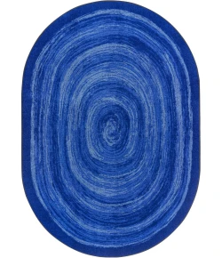 Joy Carpets Kid Essentials Blue Feeling Fun 10ft.9in. x 13ft.2in. Oval Rug