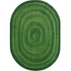 Joy Carpets Kid Essentials Green Feeling Fun 10ft.9in. x 13ft.2in. Oval Rug