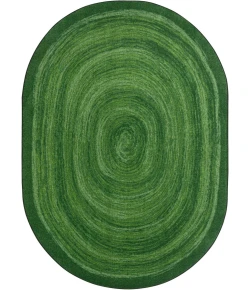 Joy Carpets Kid Essentials Green Feeling Fun 10ft.9in. x 13ft.2in. Oval Rug