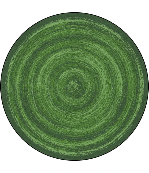 Joy Carpets Kid Essentials Green Feeling Fun 13ft.2in. Round Rug