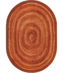Joy Carpets Kid Essentials Orange Feeling Fun 10ft.9in. x 13ft.2in. Oval Rug