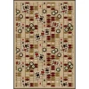 Joy Carpets Games People Play Beige Feeling Lucky 5ft.4in. x 7ft.8in. Rect. Rug