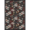 Joy Carpets Games People Play Charcoal Feeling Lucky 5ft.4in. x 7ft.8in. Rect. Rug