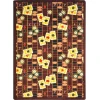 Joy Carpets Games People Play Rust Feeling Lucky 5ft.4in. x 7ft.8in. Rect. Rug