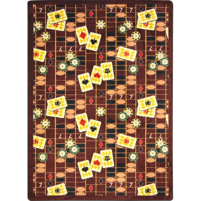 Joy Carpets Games People Play Rust Feeling Lucky 10ft.9in. x 13ft.2in. Rect. Rug