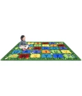 Joy Carpets Kid Essentials Multi Field of Learning 5ft. 4in. x 7ft. 8in. Rect. Rug