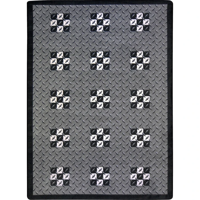 Joy Carpets Games People Play Multi Finish Line 5ft.4in. x 7ft.8in. Rect. Rug