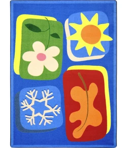 Joy Carpets Kid Essentials Multi First Seasons 3ft.10in. x 5ft.4in. Rect. Rug